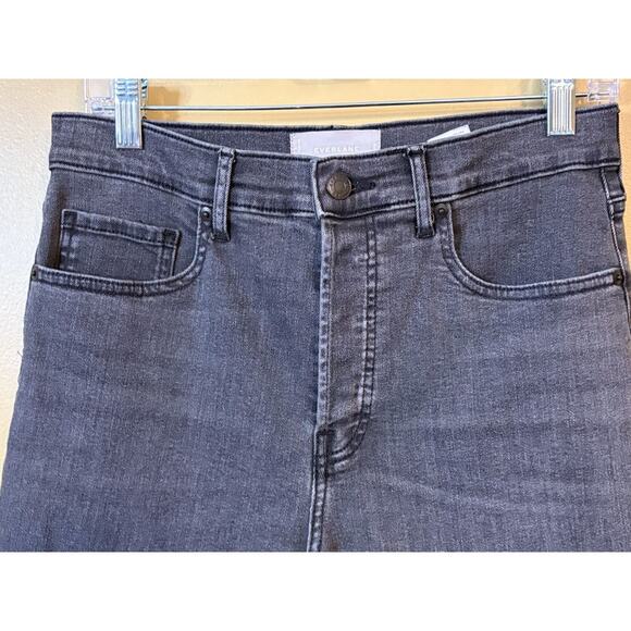 Everlane High Rise Slim Straight Button Fly Ankle Jeans Size 30 - Picture 3 of 9